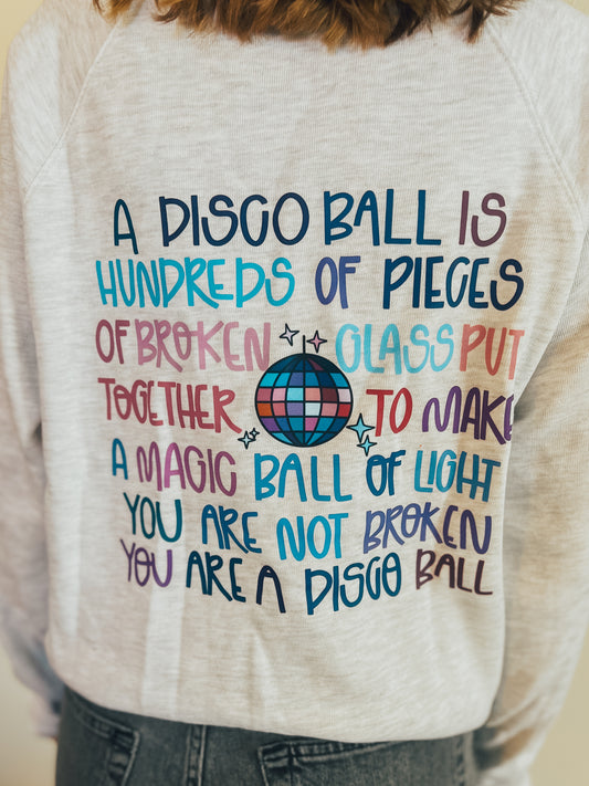 disco ball sweatshirt