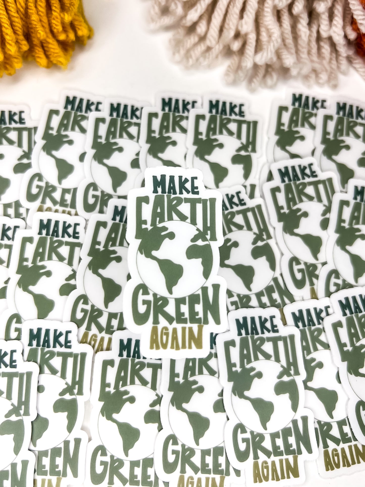 Make Earth Green Again Clear Mini Sticker