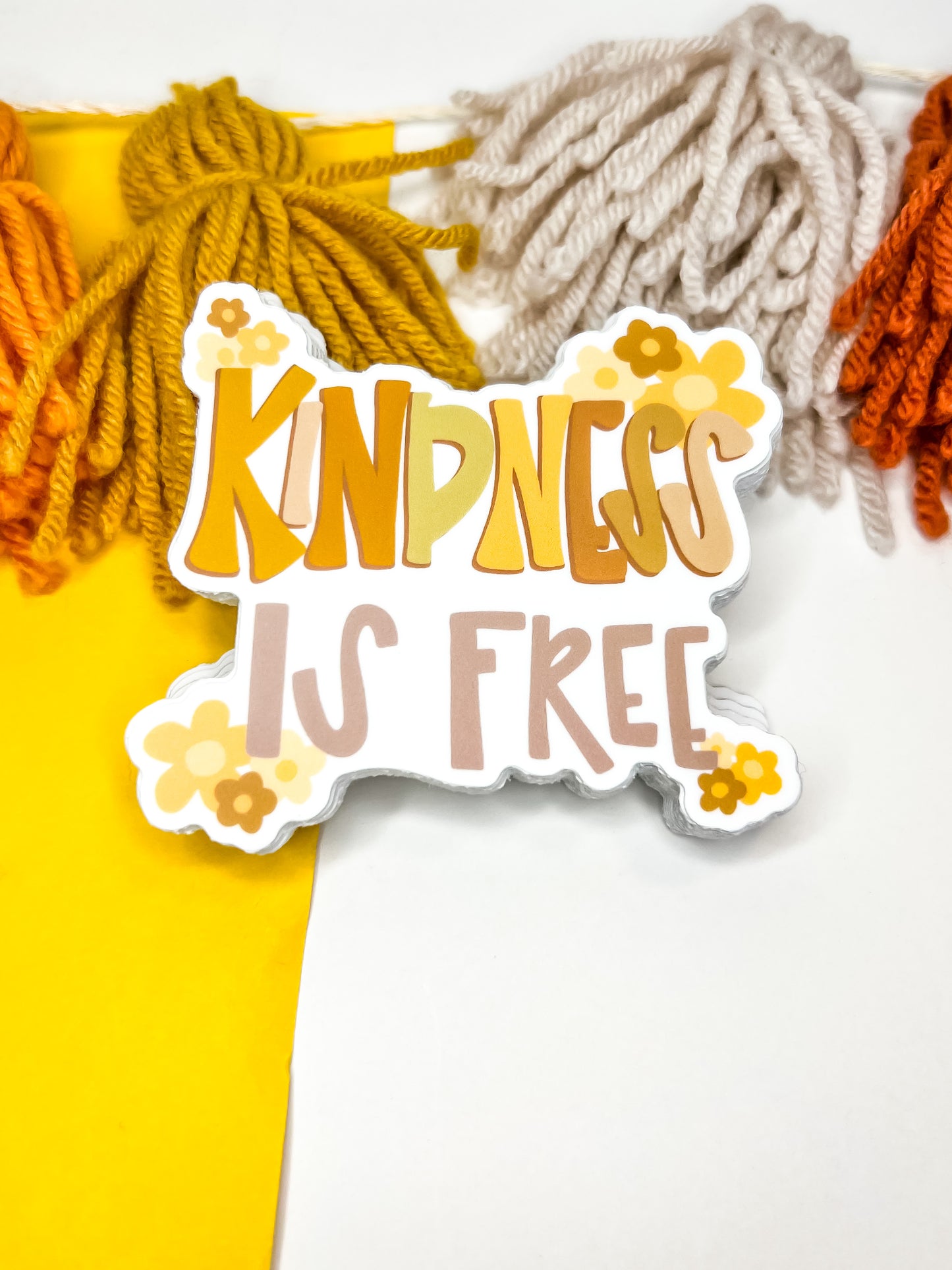 Kindness is free sticker.