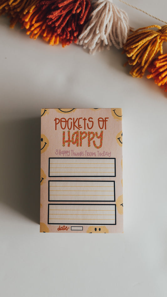 Pockets of happy recycled Notepad.