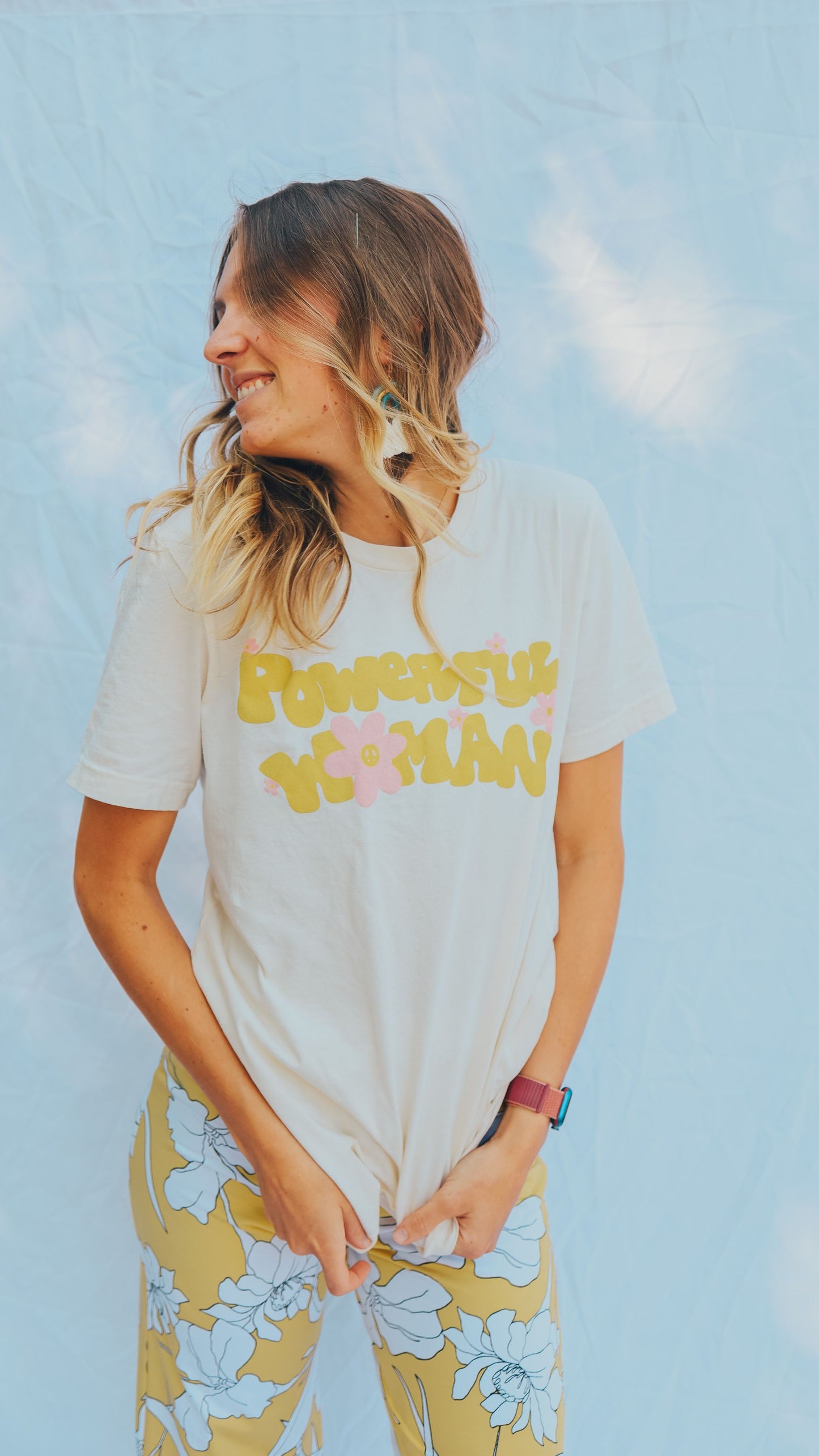 powerful woman tee| groovy shirt| granola girl aesthetic| granola girl clothing.