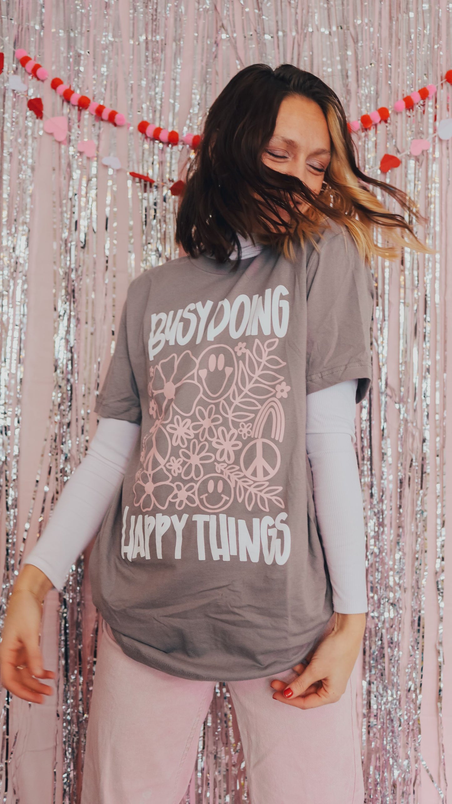 Busy Doing Happy Things Tee
