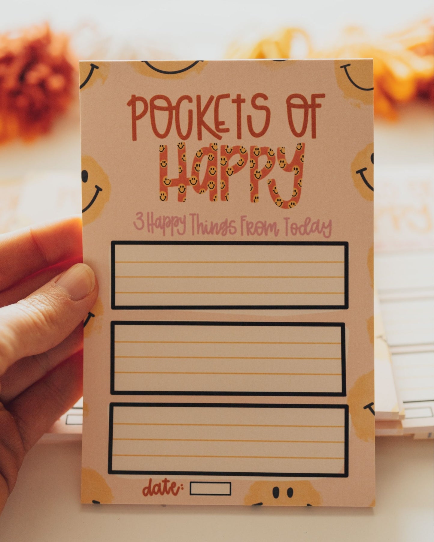 Pockets of happy recycled Notepad.